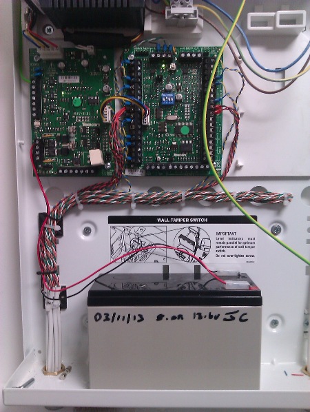 Typical example of a loomed intruder panel